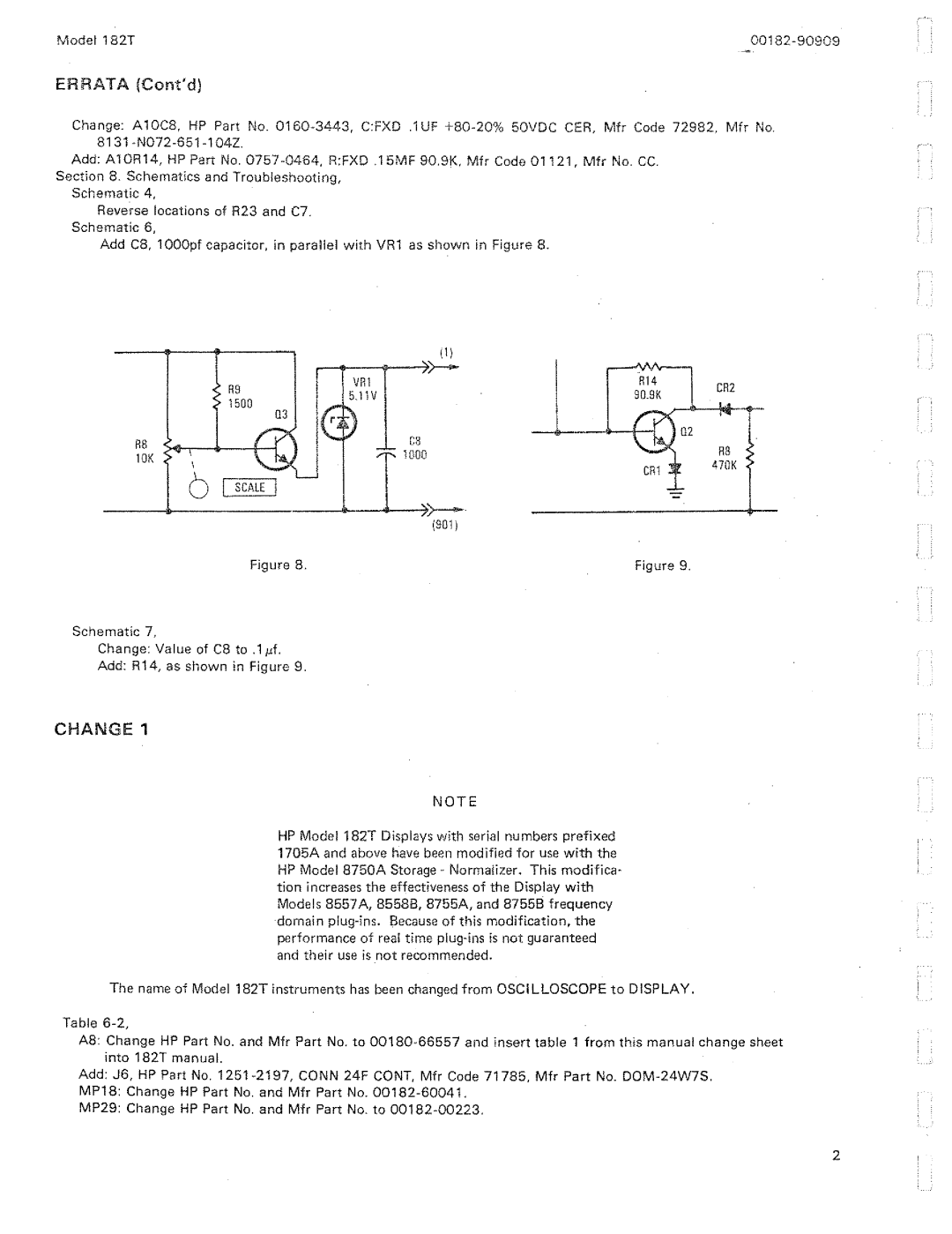 HP 182T manual 