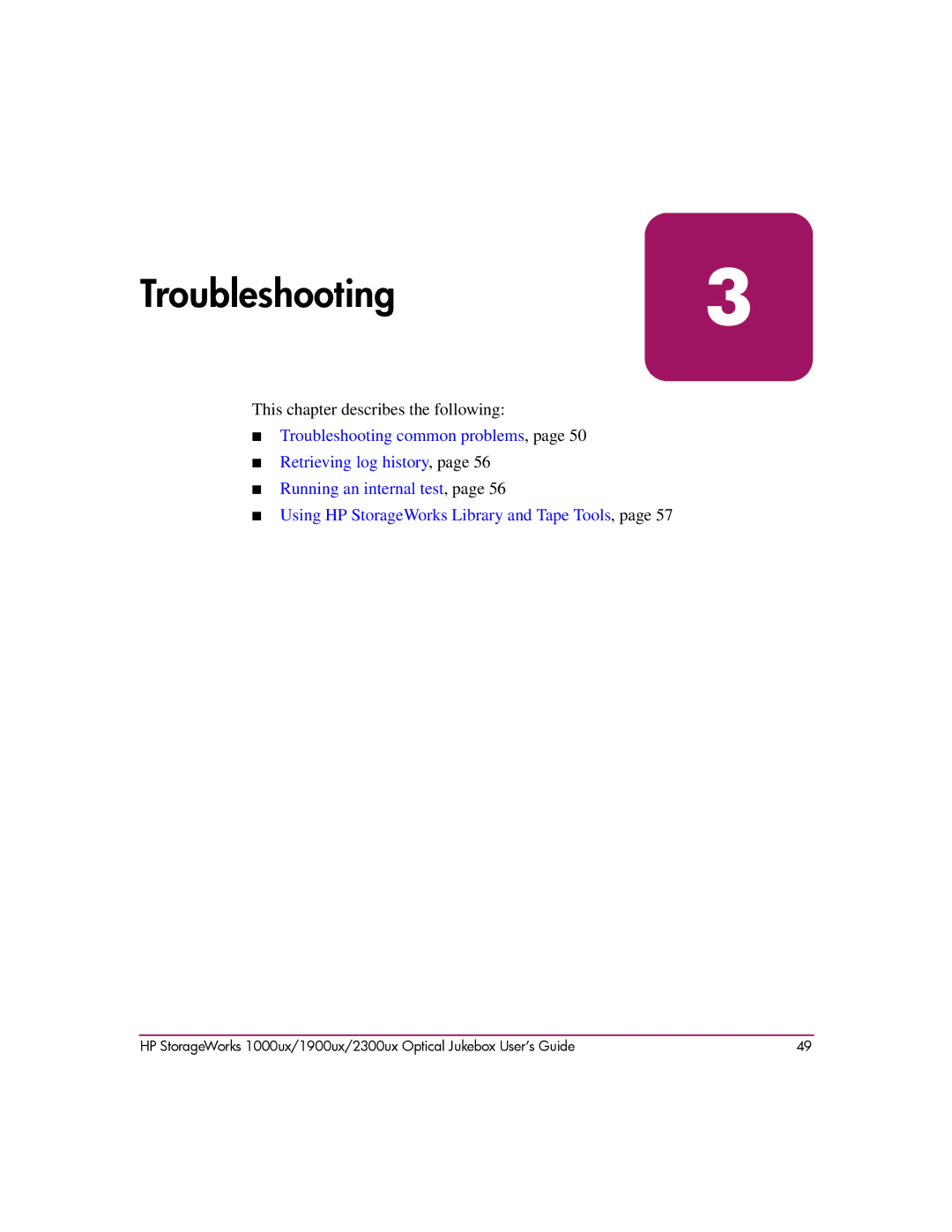 HP 2300ux, 1900ux, 1000ux manual Troubleshooting3 