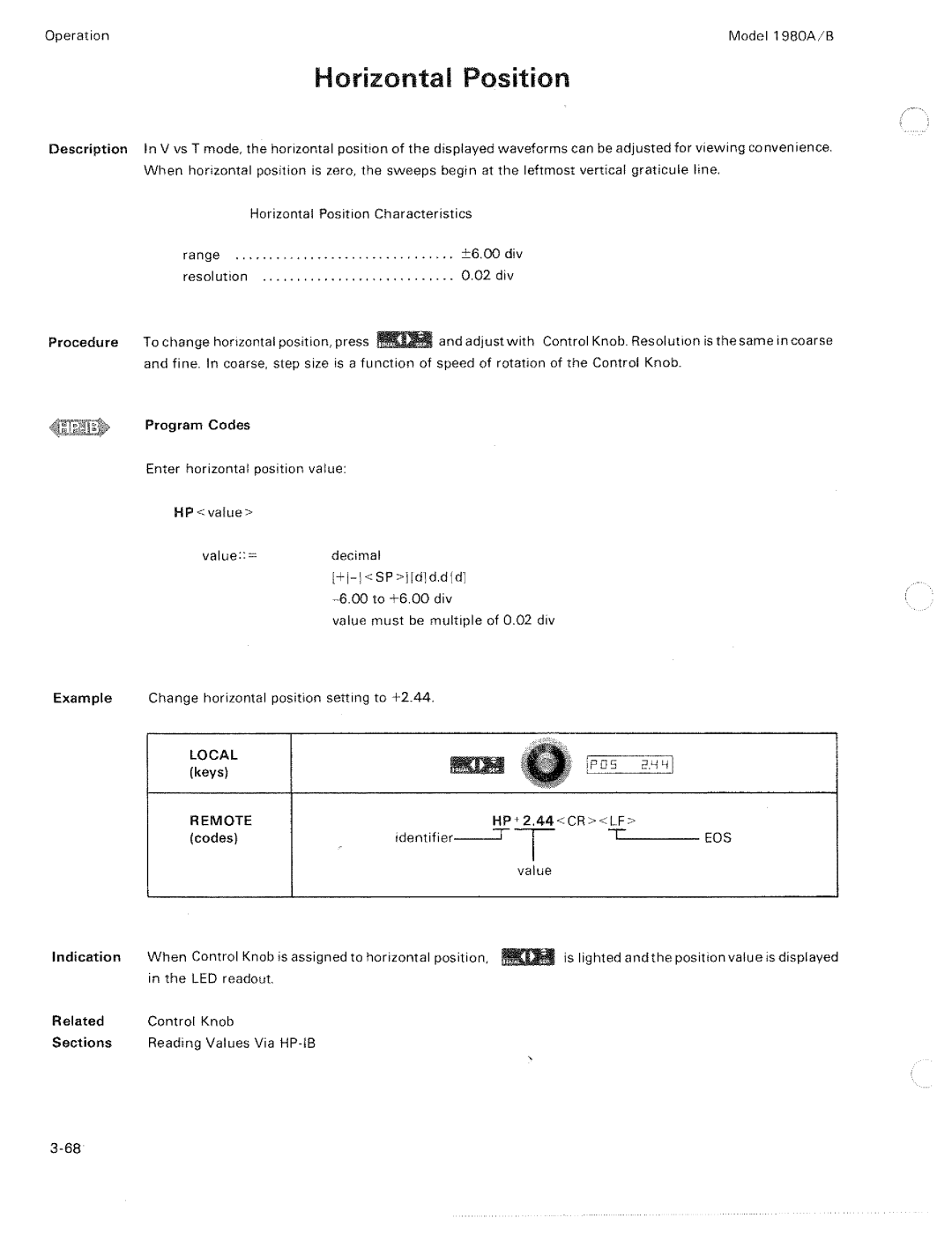 HP 1980 A, B manual 