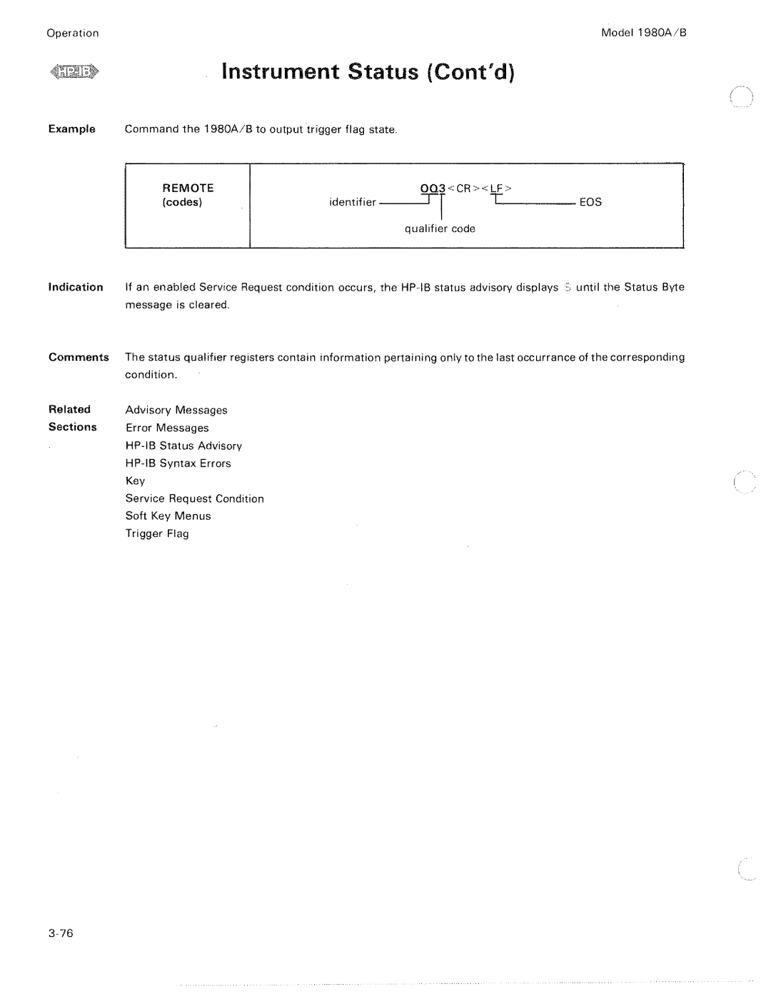 HP 1980 A, B manual 