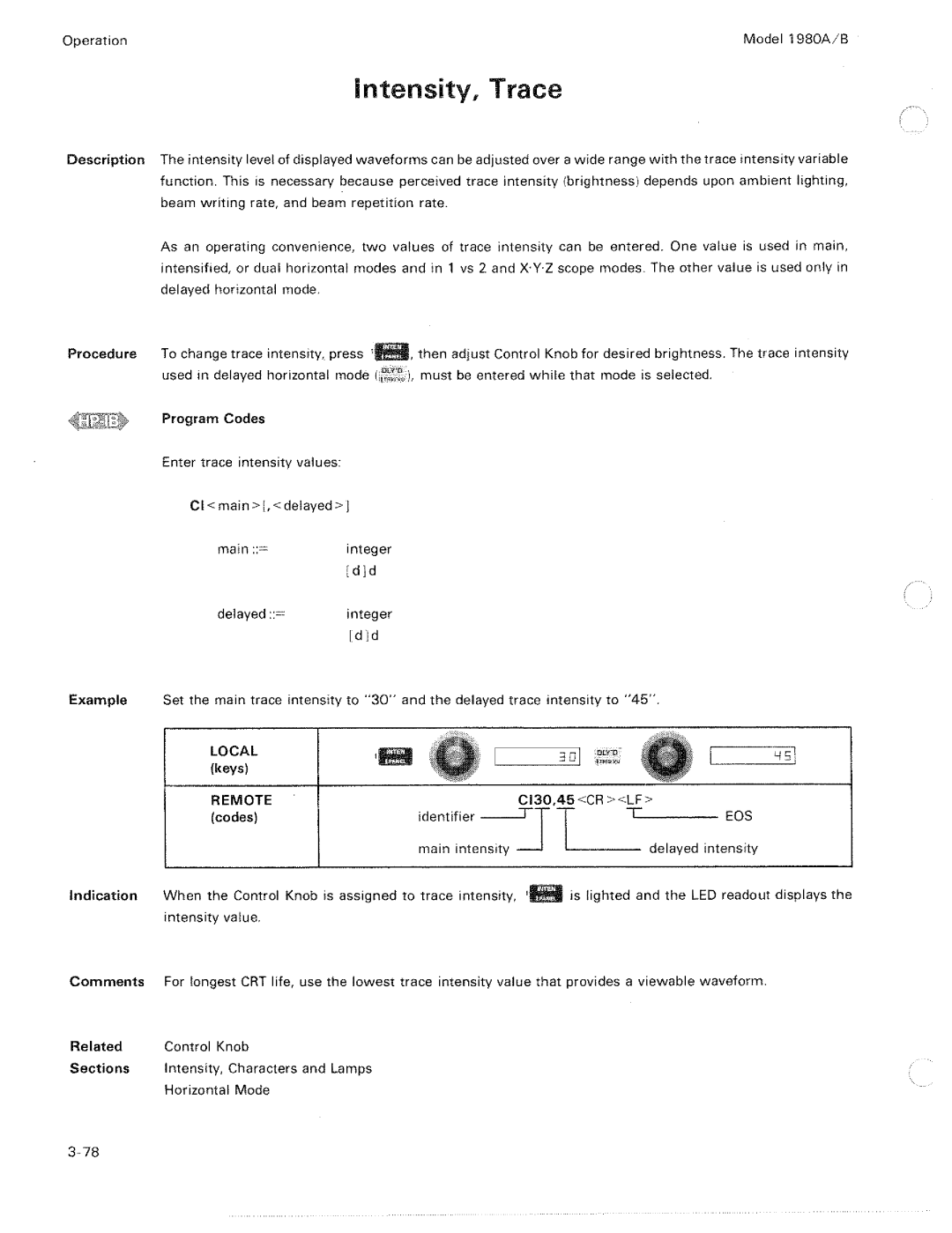 HP 1980 A, B manual 