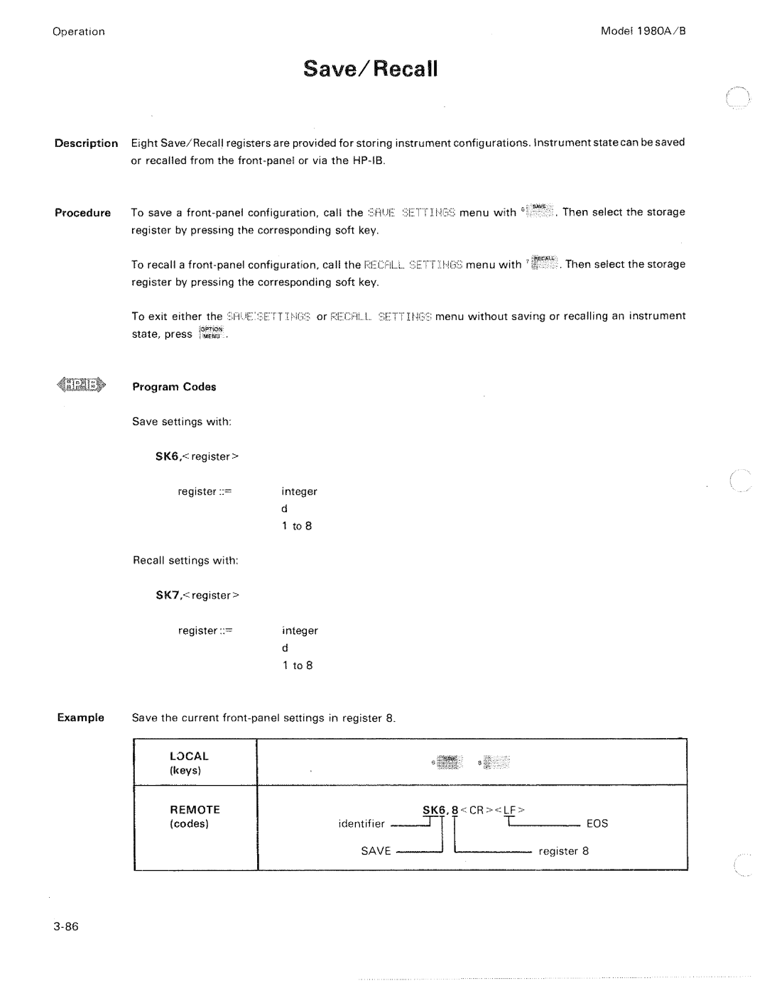 HP 1980 A, B manual 