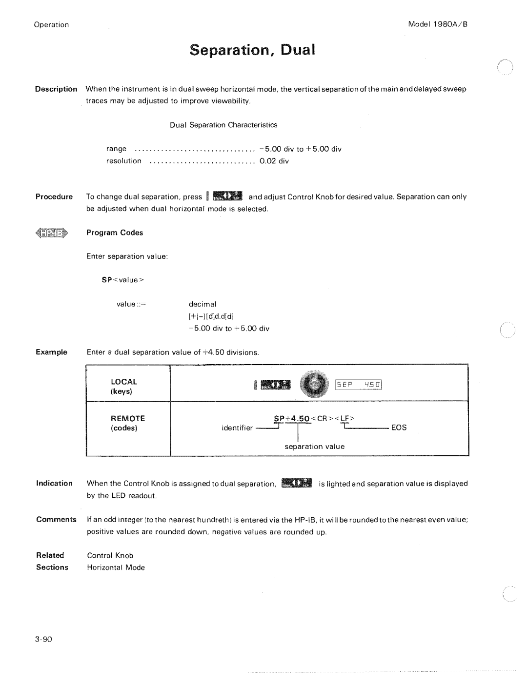 HP 1980 A, B manual 