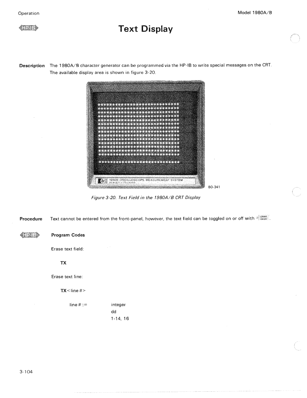 HP 1980 A, B manual 