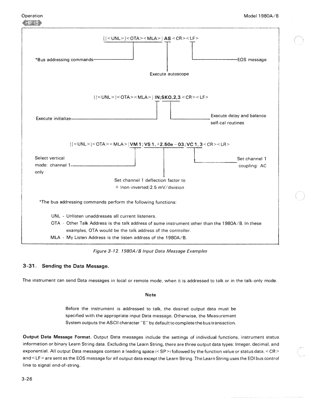 HP 1980 A, B manual 