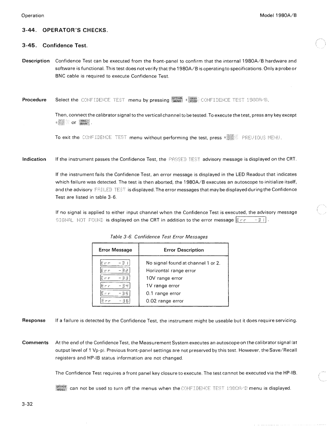 HP 1980 A, B manual 