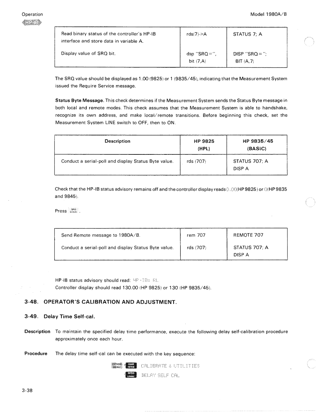 HP 1980 A, B manual 