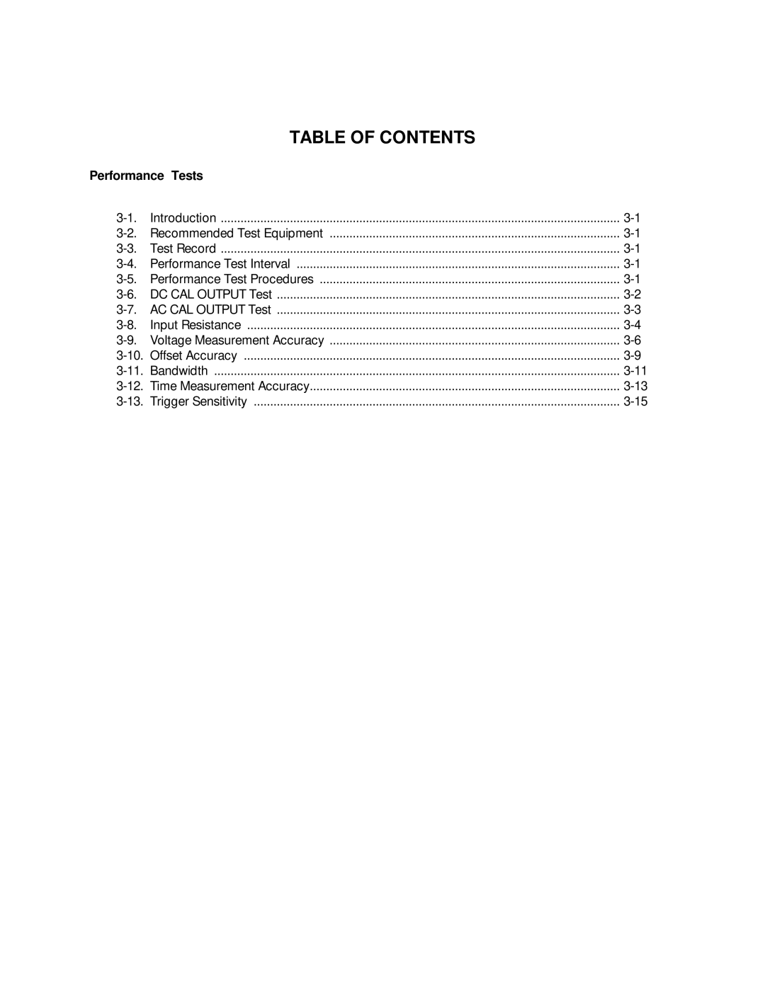 HP 1GSa/s Digitizing Oscilloscope 16532A manual Table of Contents 