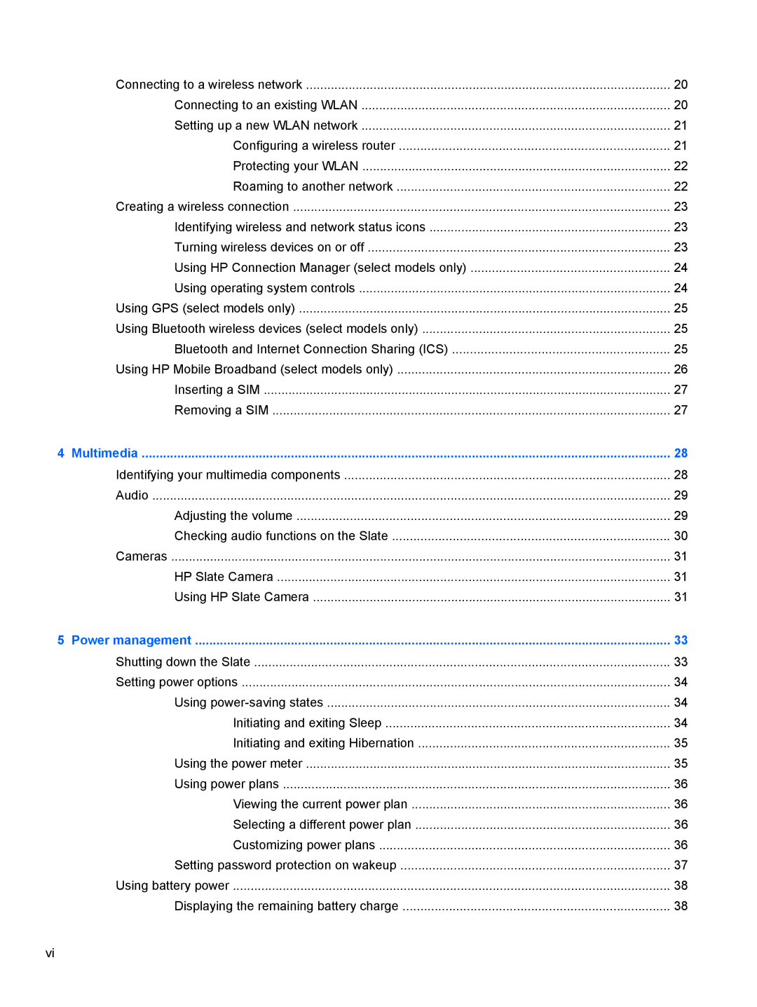 HP 2 Base Model manual Multimedia 