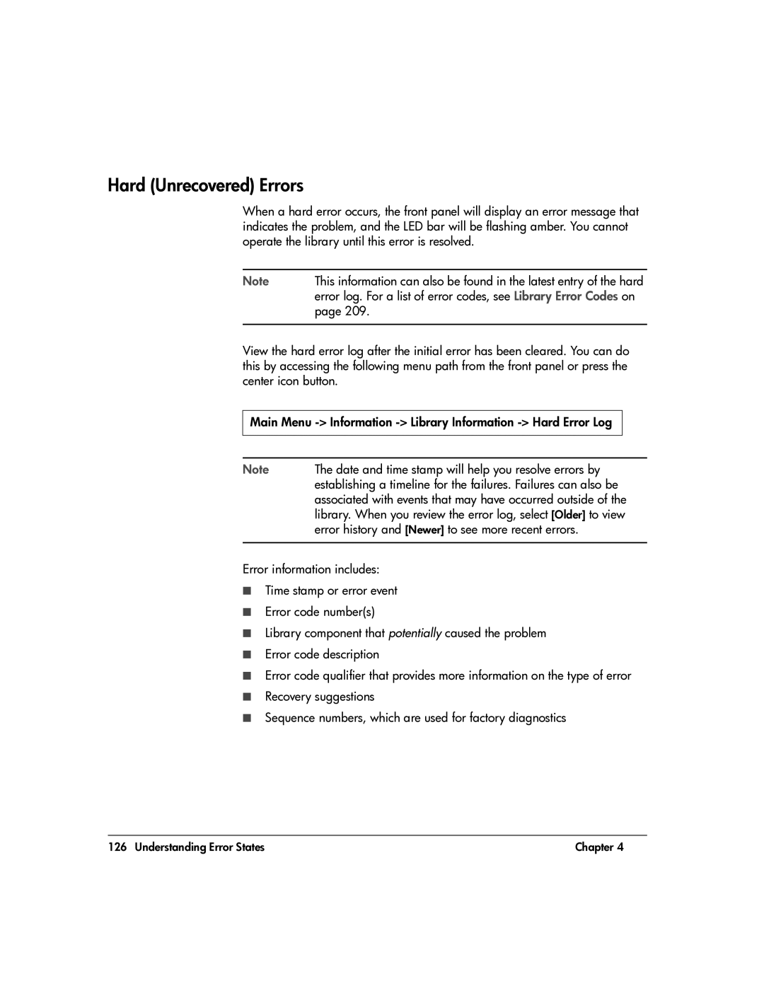 HP 20-Feb manual Hard Unrecovered Errors 