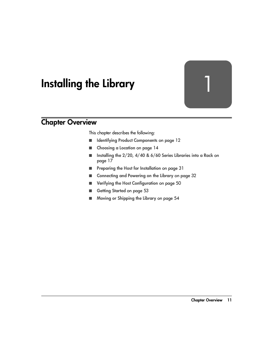 HP 20-Feb manual Chapter Overview, This chapter describes the following 