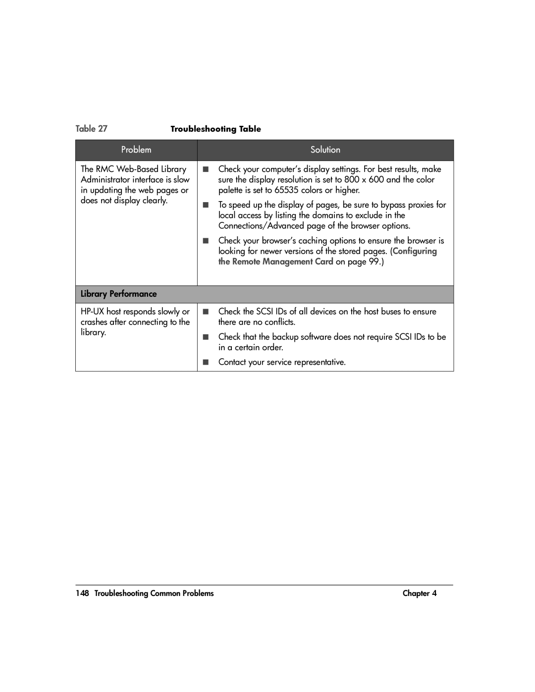 HP 20-Feb manual Local access by listing the domains to exclude, Connections/Advanced page of the browser options 