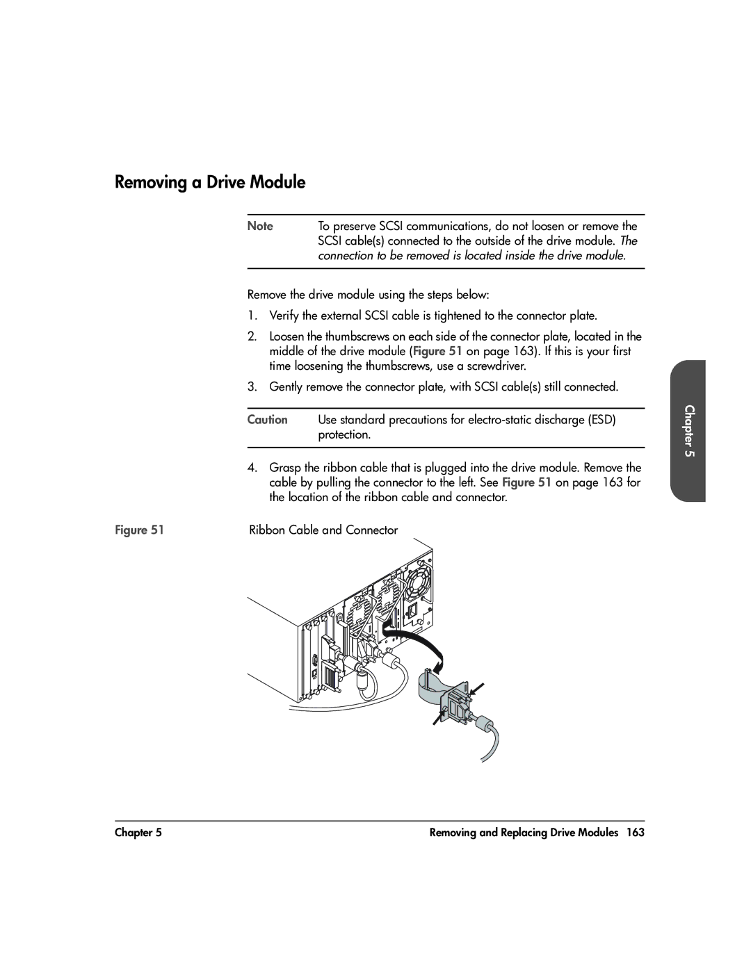 HP 20-Feb manual Removing a Drive Module, Connection to be removed is located inside the drive module 