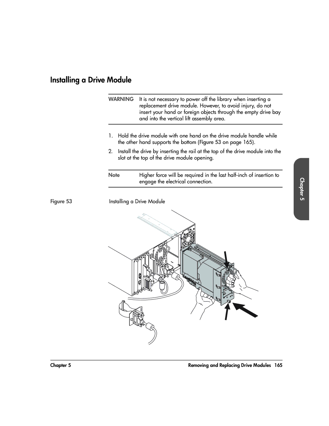 HP 20-Feb manual Installing a Drive Module 