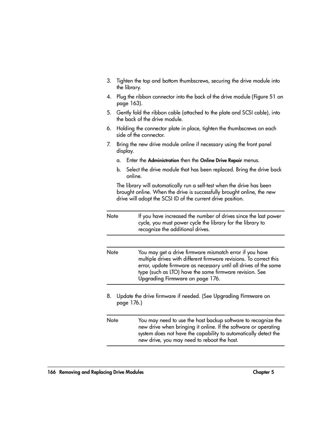 HP 20-Feb manual Cycle, you must power cycle the library for the library to, Recognize the additional drives 