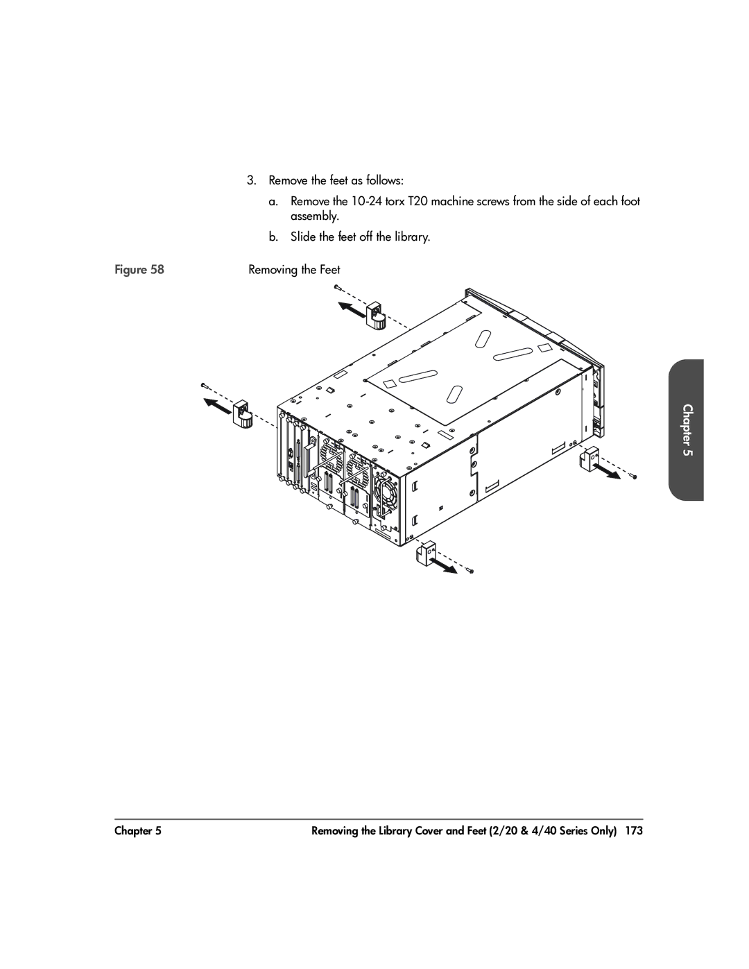 HP 20-Feb manual Removing the Feet 