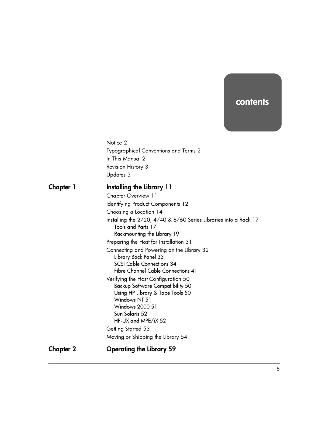 HP 20-Feb manual Contents 