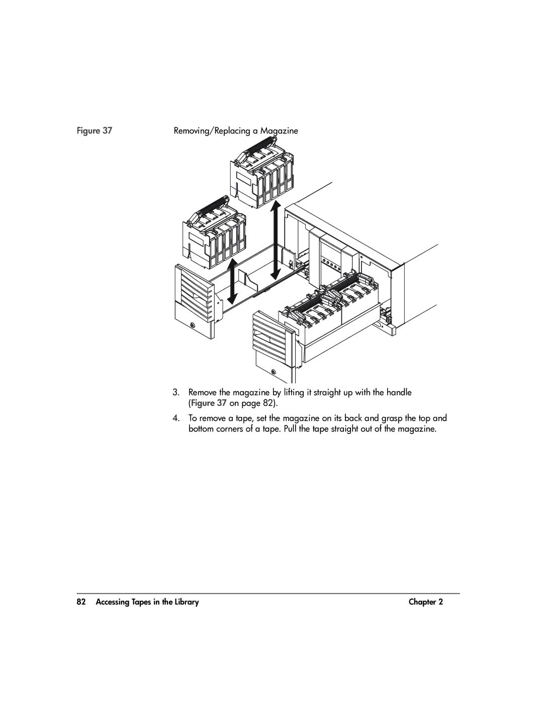 HP 20-Feb manual Removing/Replacing a Magazine 