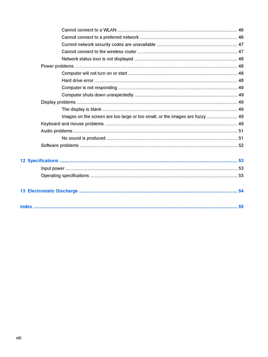 HP 20-k121us Mobile, 20-k127cl Mobile, 20-k014us Mobile, 20-k120us Mobile manual Input power Operating specifications 