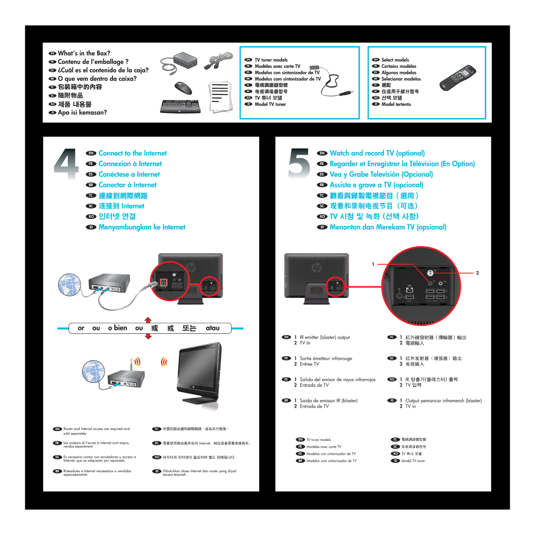 HP 200-5380qd, 200-5300t, 200-5350xt, 200-5400t, 200-5480qd, 200-5450xt, 200-5355, 200-5250, 200-5150t, 200-5140in, 200-5100t manual 