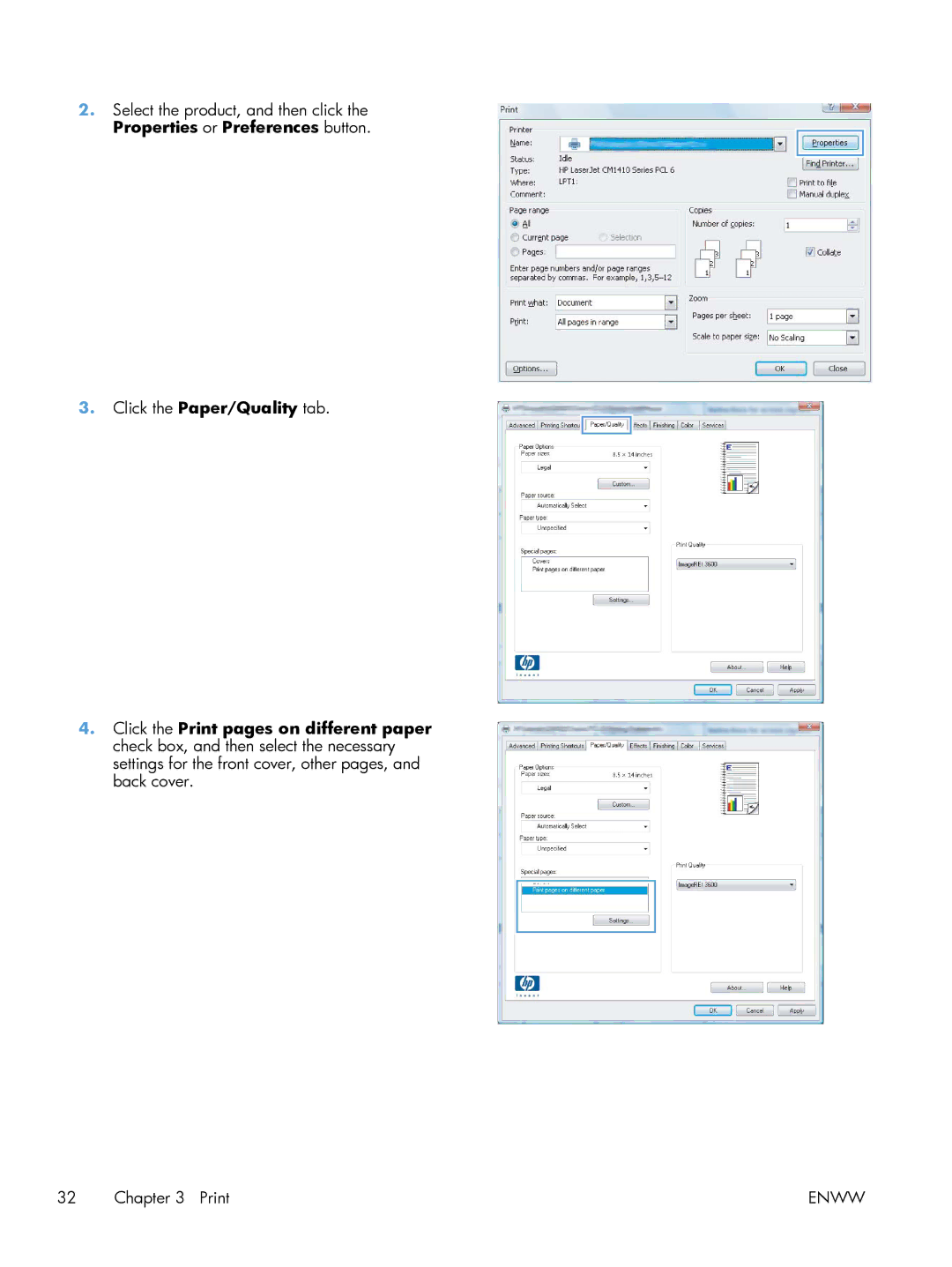 HP 200 color MFP M276nw manual Print 