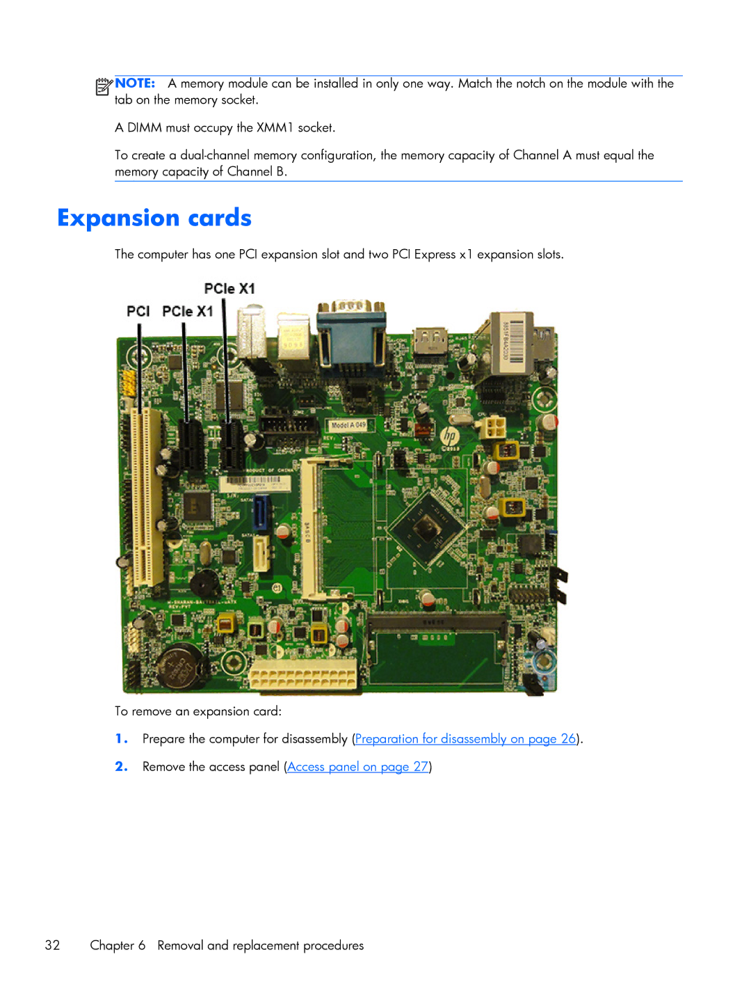 HP 200 G1 manual Expansion cards 