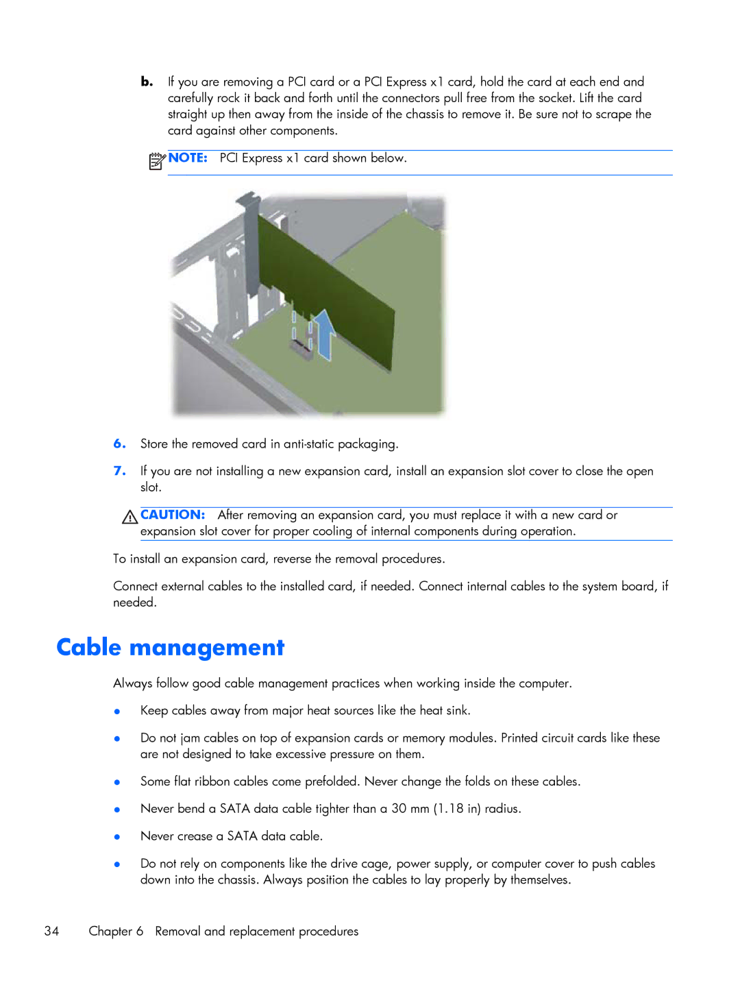 HP 200 G1 manual Cable management 