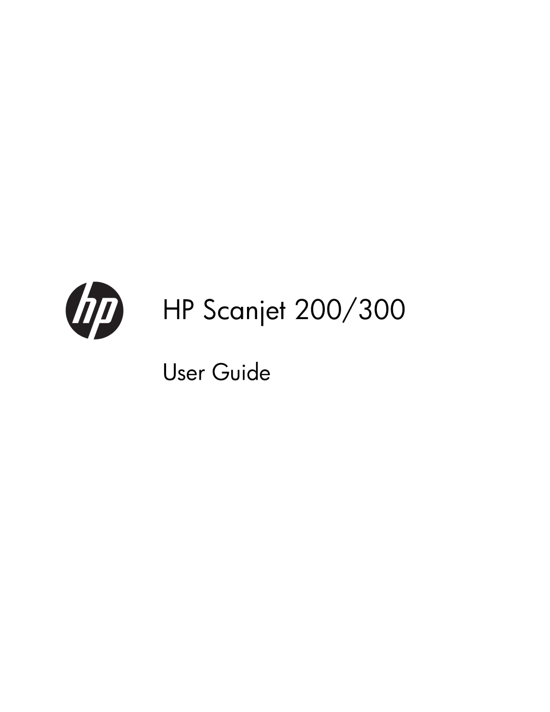 HP manual HP Scanjet 200/300 