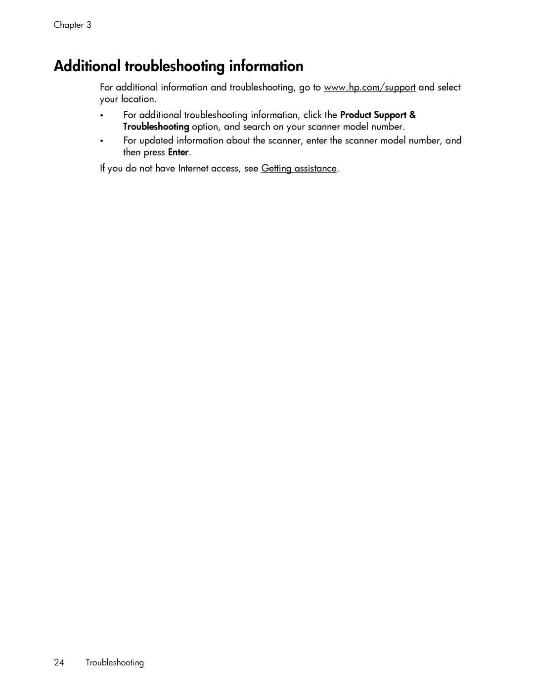 HP 200 manual Additional troubleshooting information 