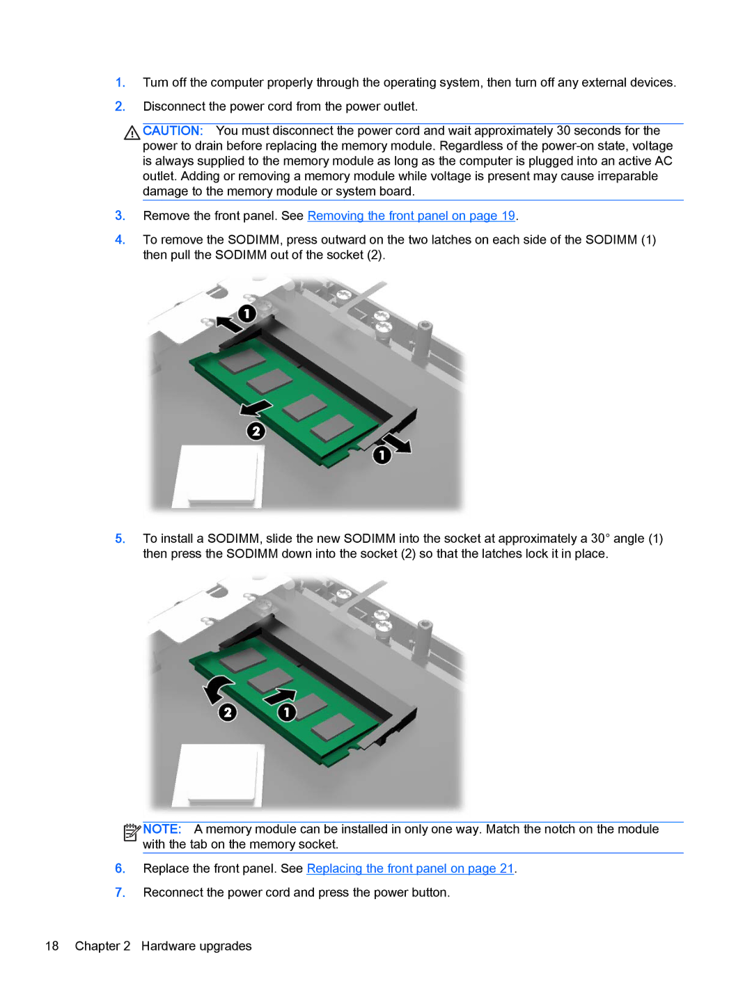 HP 2000 Base Model manual Remove the front panel. See Removing the front panel on 