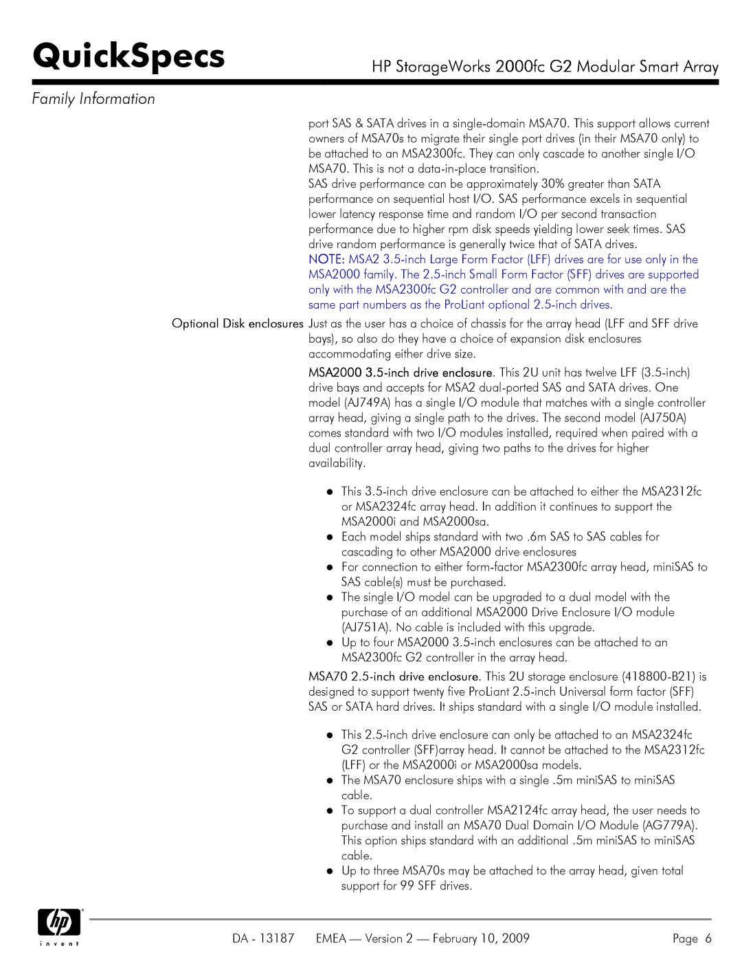 HP 2000fc manual QuickSpecs 