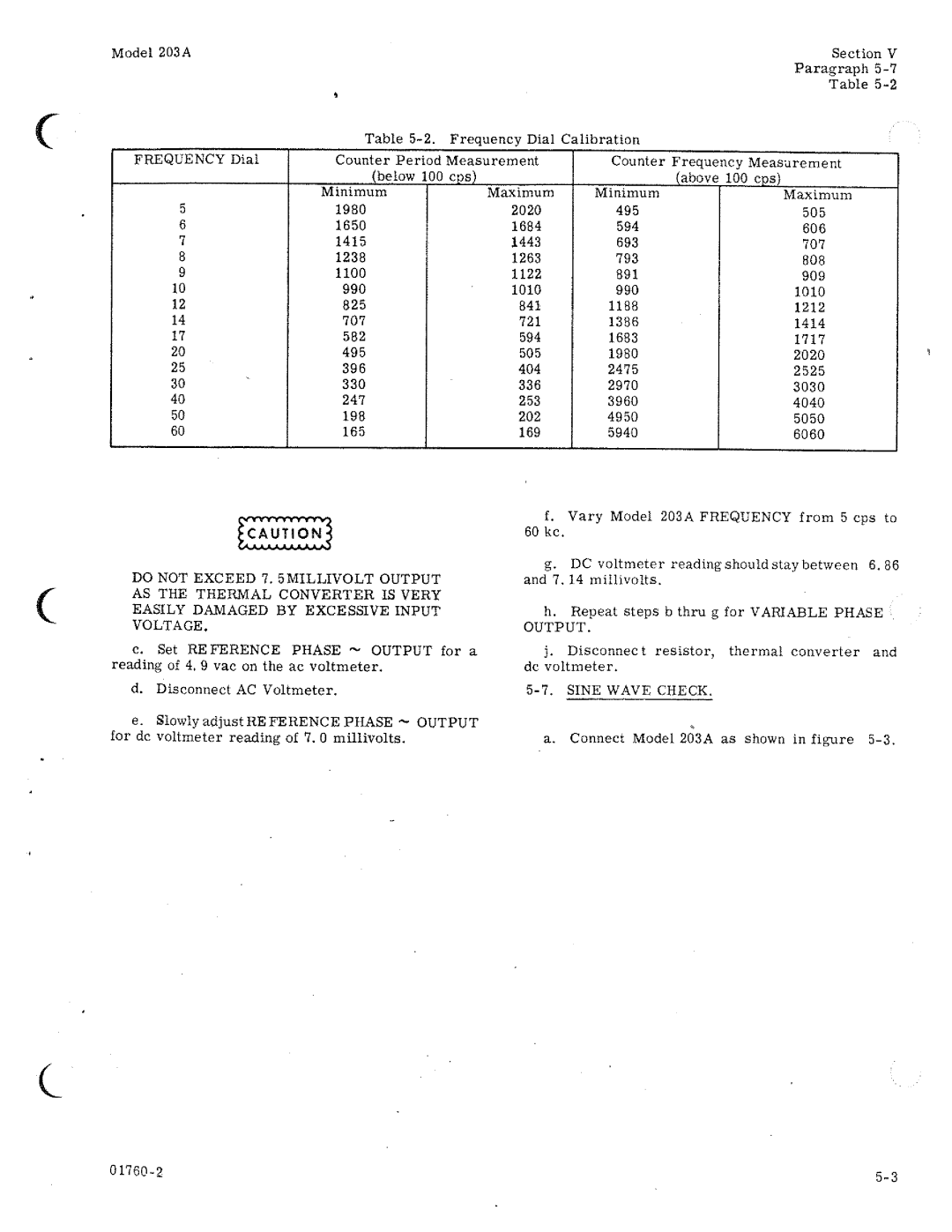 HP 203A manual 