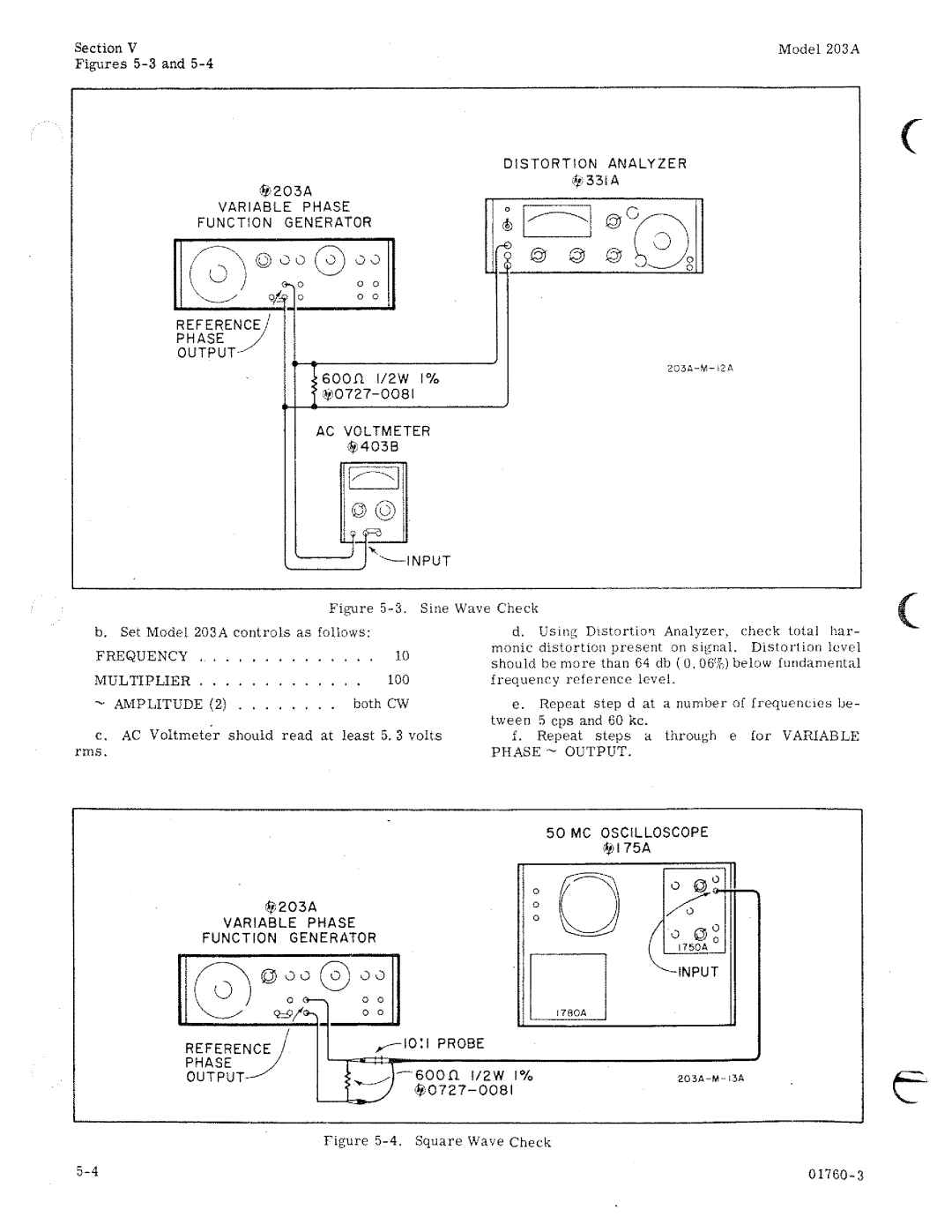 HP 203A manual 