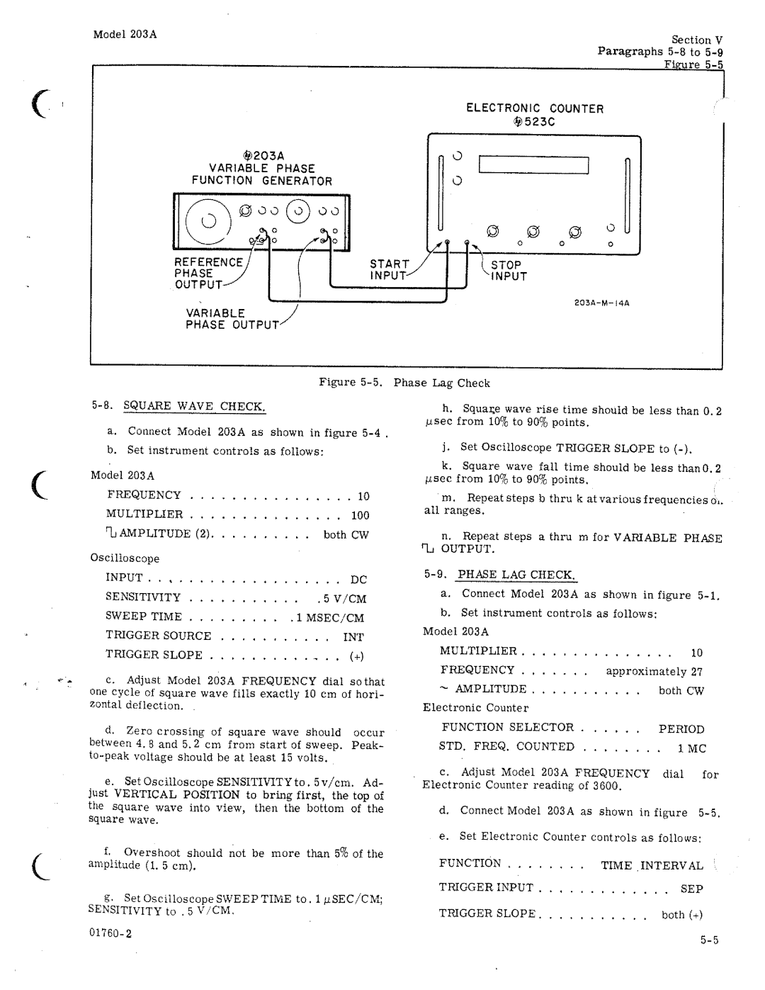 HP 203A manual 