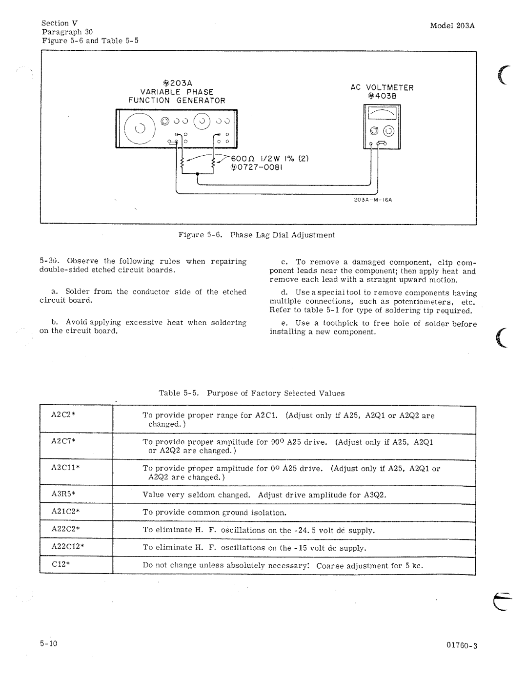 HP 203A manual 