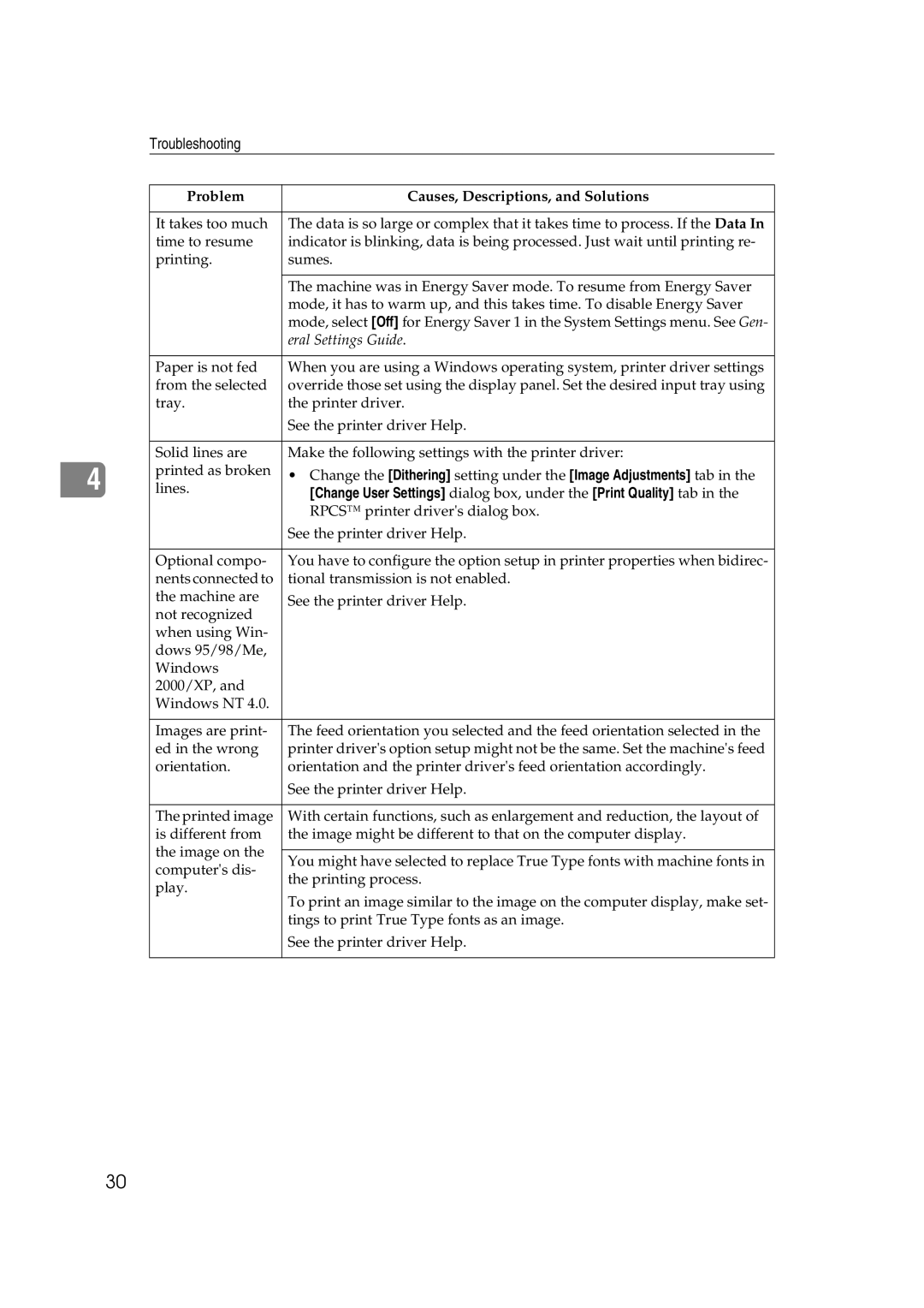 HP 2045 manual Eral Settings Guide 