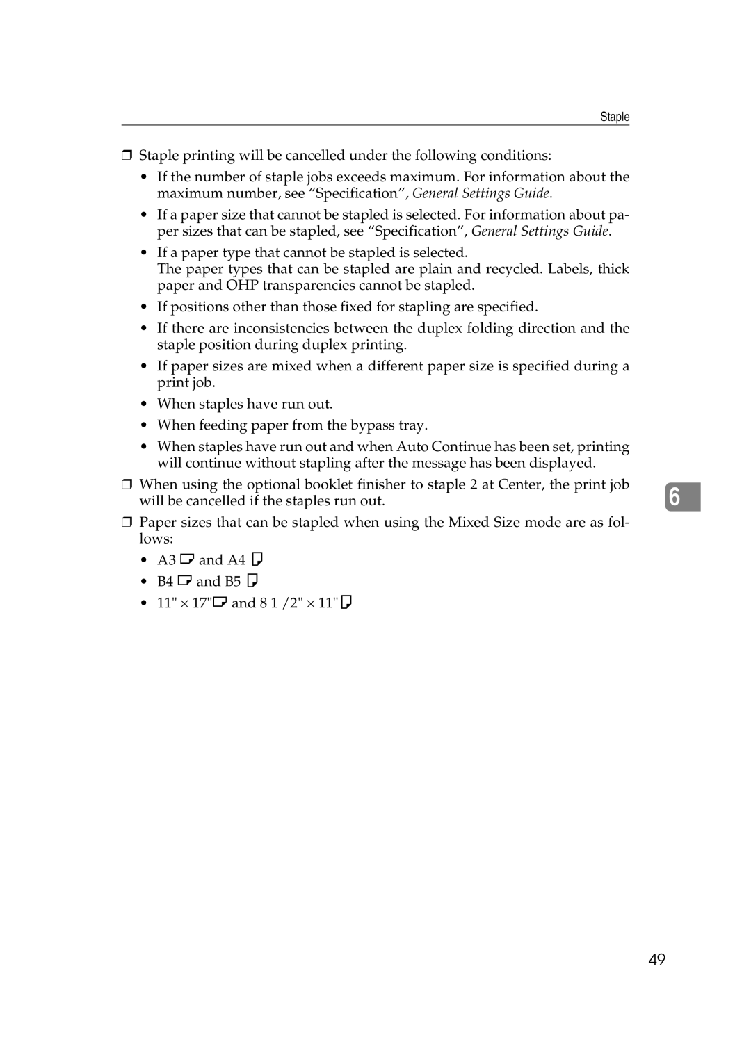 HP 2045 manual Staple 