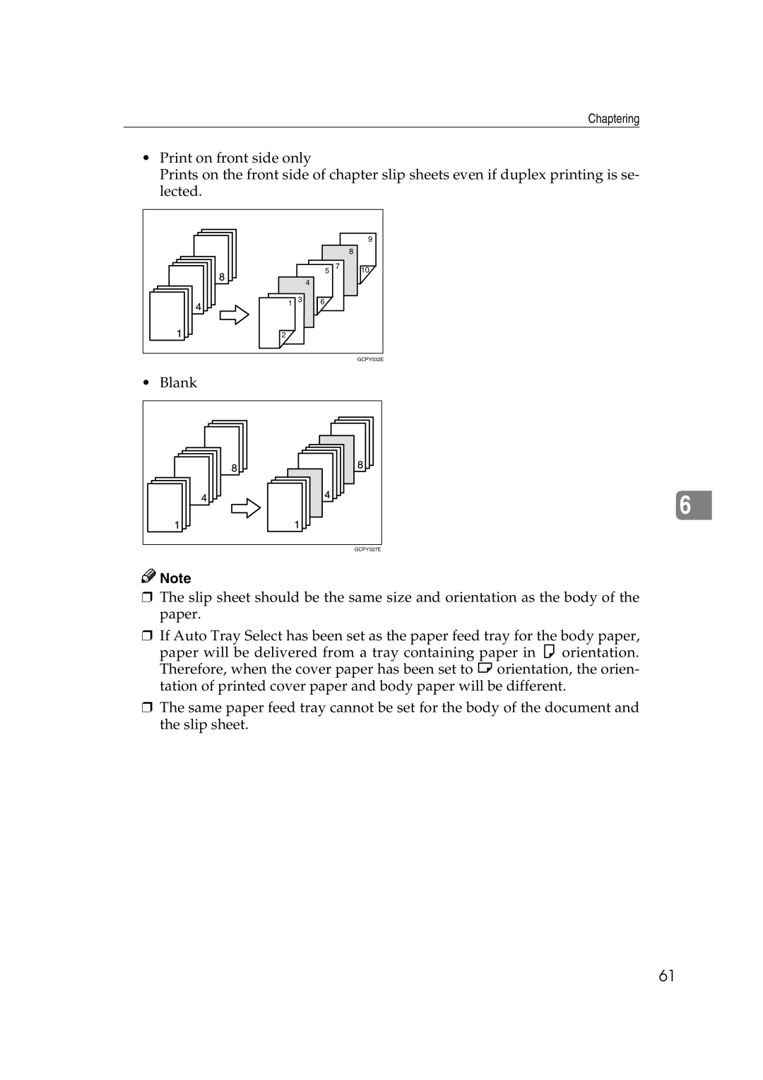 HP 2045 manual Chaptering 