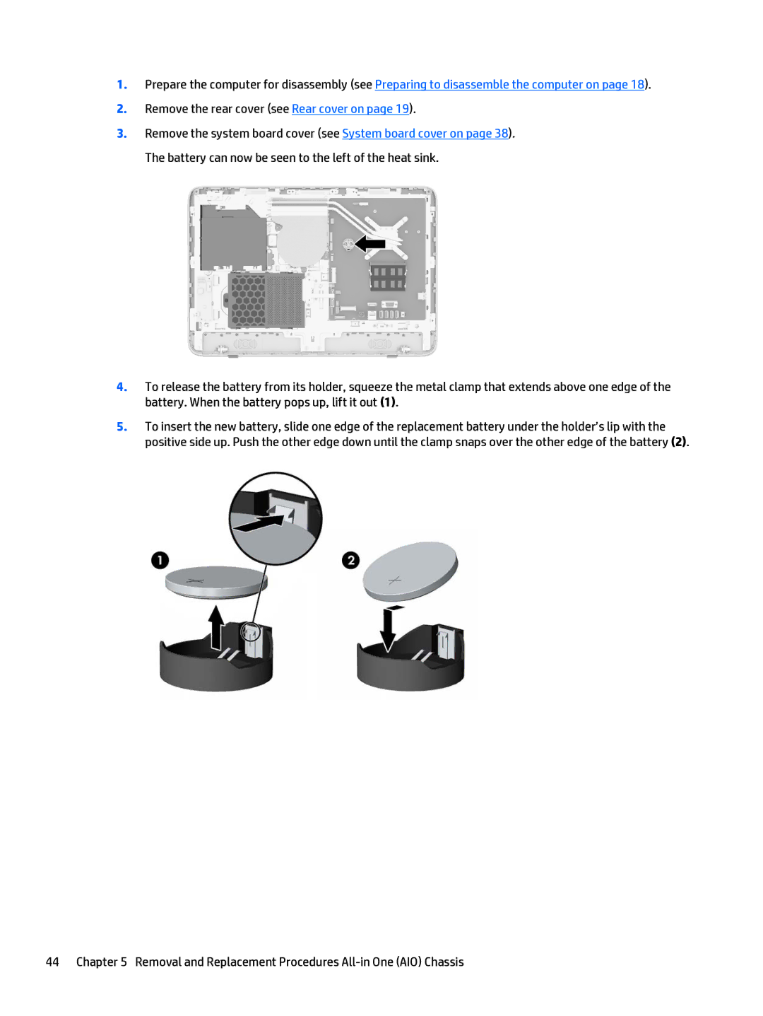 HP 205 G1 manual Removal and Replacement Procedures All-in One AIO Chassis 