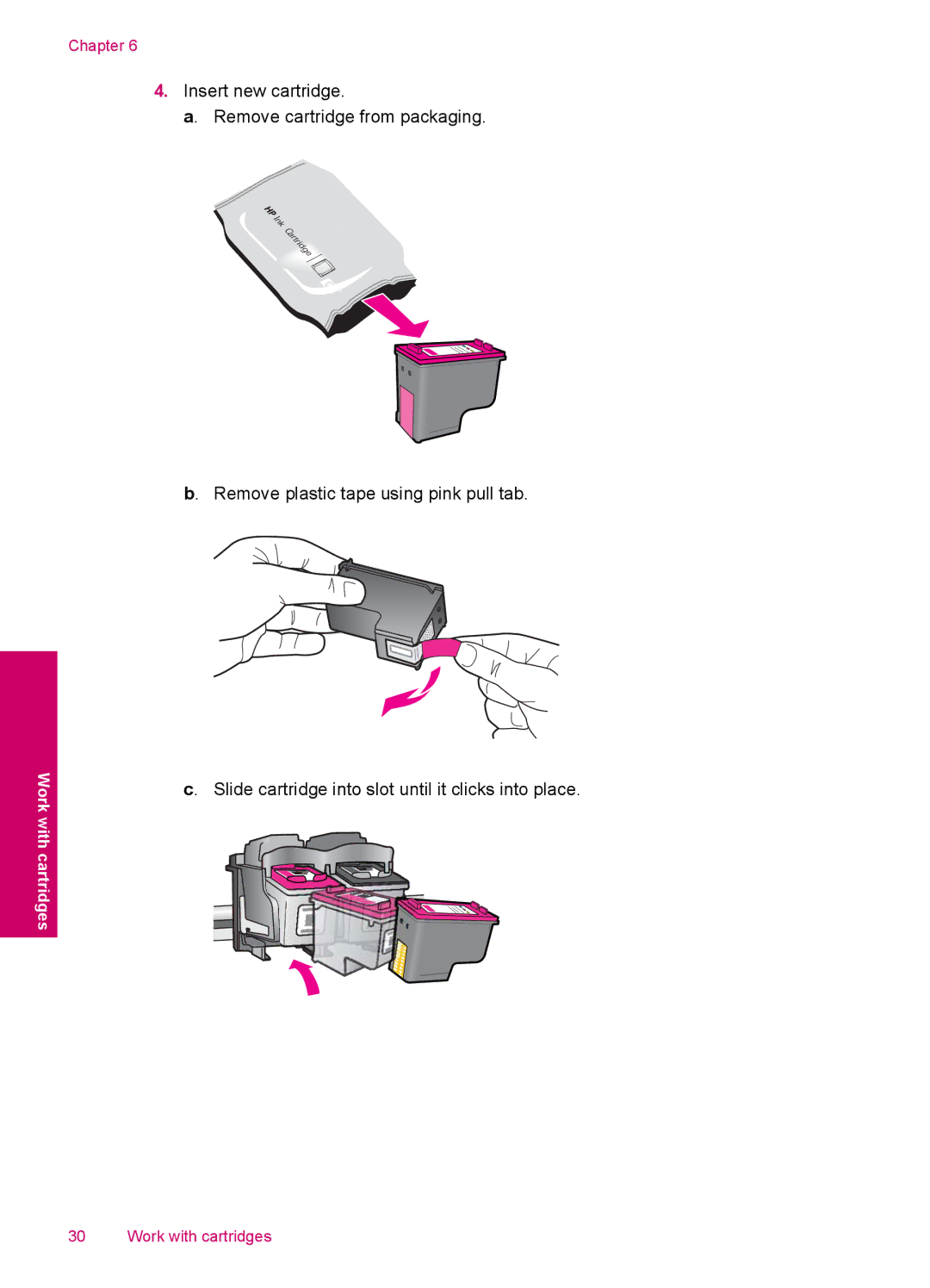 HP 2050 - J510a manual Work with cartridges 