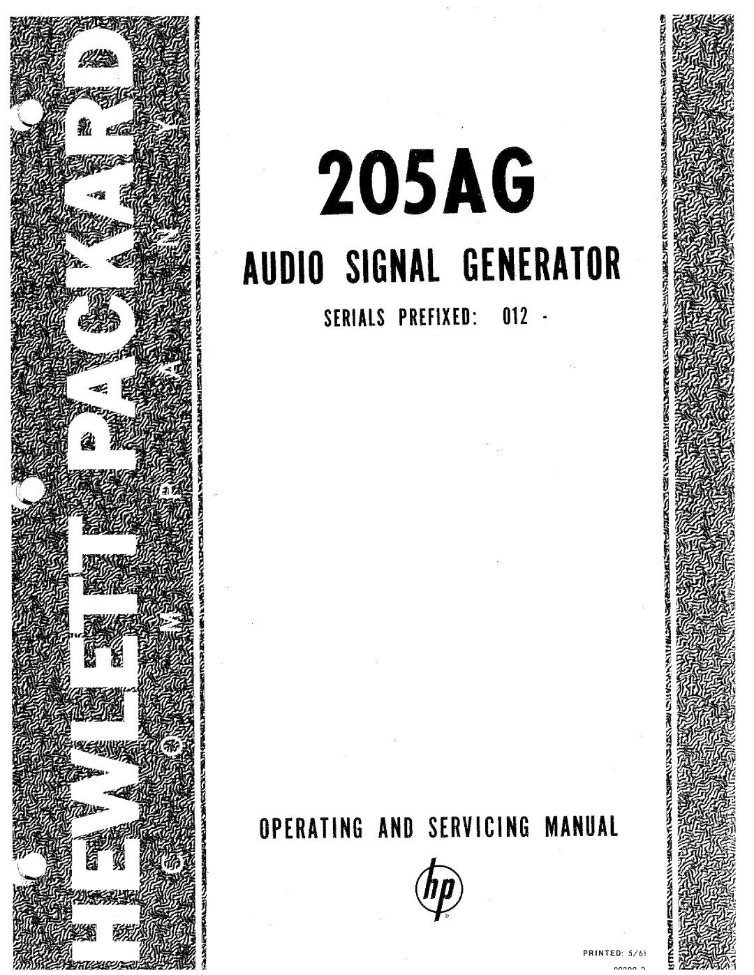 HP 205AG manual 