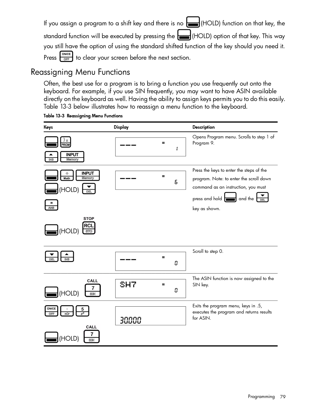 HP 30b Professional, 20b Consultant Financial manual Reassigning Menu Functions 