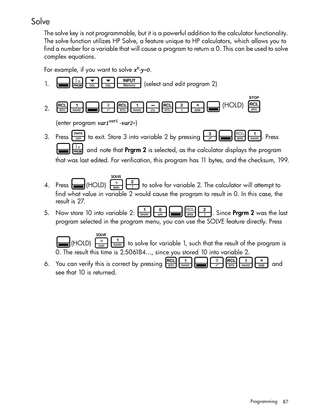 HP 30b Professional, 20b Consultant Financial manual L1hL1-L2= Hold, Solve 