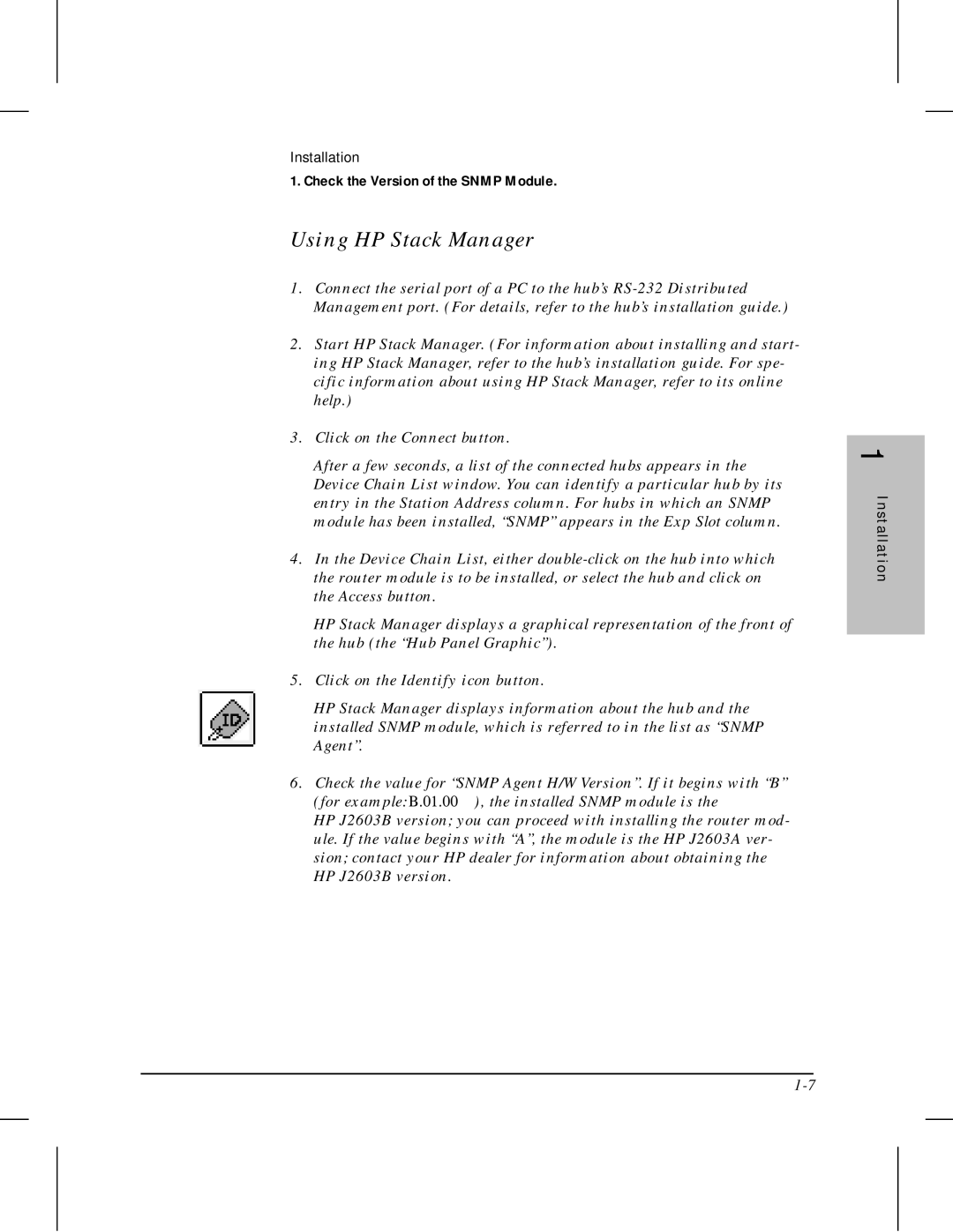 HP 210 manual Using HP Stack Manager 