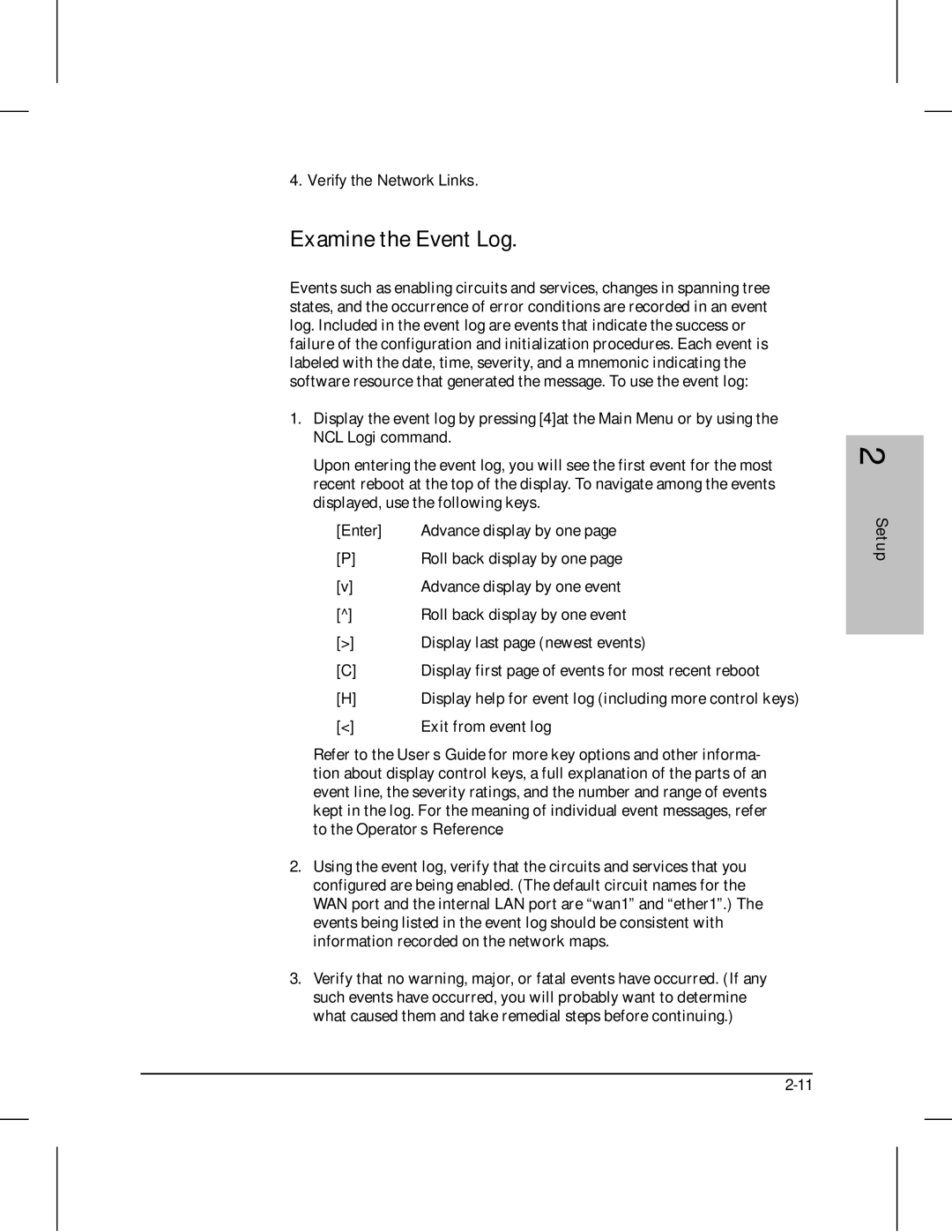 HP 210 manual Examine the Event Log, Enter 