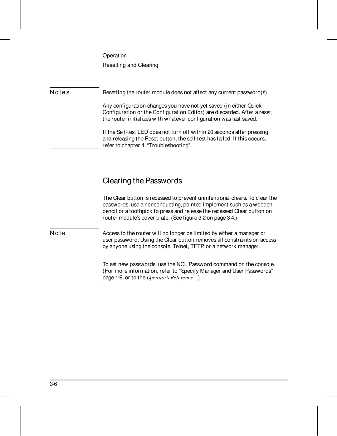 HP 210 manual Clearing the Passwords, Refer to , Troubleshooting 