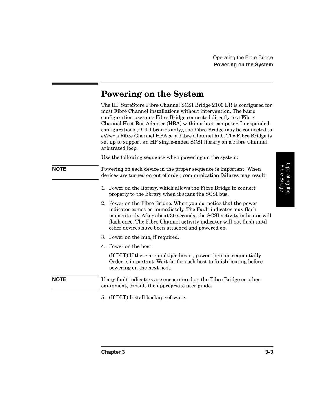 HP 2100 ER manual Powering on the System 