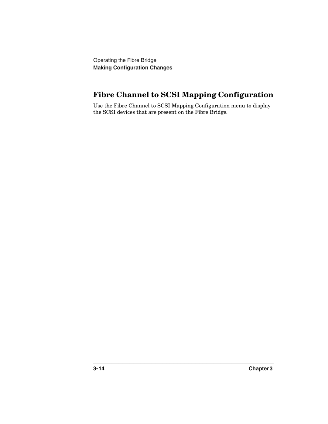 HP 2100 ER manual Fibre Channel to Scsi Mapping Configuration 