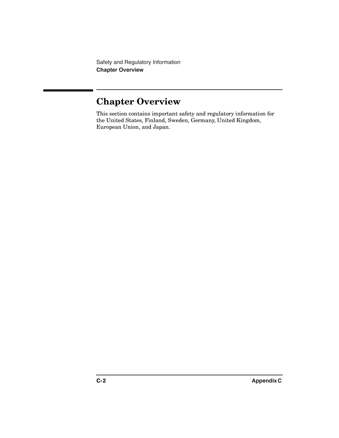 HP 2100 ER manual Safety and Regulatory Information 