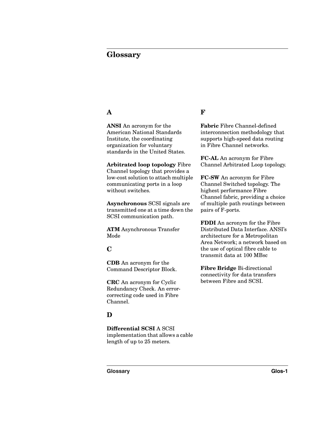 HP 2100 ER manual Glossary 